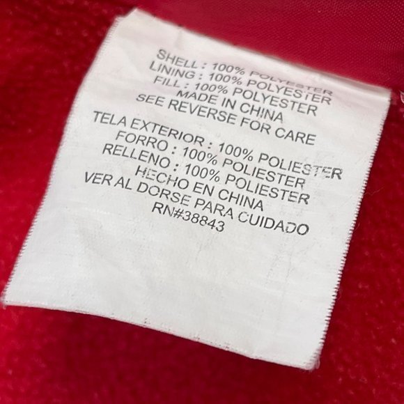 Rothschild‎ Girl's Red Flower Pocket Full Zip Puffer Jacket Toddler Size 4T - Picture 8 of 11